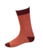 House of Cheviot Herringbone Short Sock Mulberry 