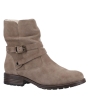 Hush Puppies Piper Suede Buckle Boot - Taupe