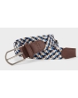 Ibex Stretch Woven Belt - Beige/White/Blue/Navy