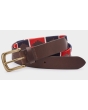 Ibex Polo Belt Brown/Red/White/Navy 