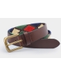Ibex Polo Belt Brown/Red/Green/Navy 