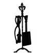 Inglenook FIRE113 Fleur De Lys All Black Companion Set