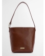 Barbour Cedar Leather Bucket Bag - Brown