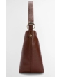 Barbour Cedar Leather Bucket Bag - Brown