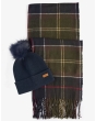 Barbour Dover Beanie + Hailes Scarf Gift Set 