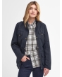 Barbour Winter Defence Wax Jacket - Navy/Classic