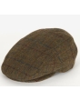 Barbour Cairn Flat Cap - Olive/Blue/Red