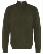 Barbour Essential Lambswool Half Zip Jumper - Seaweed