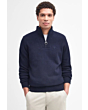 Barbour Essential Lambswool Half Zip Jumper - Navy