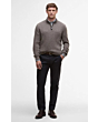 Barbour Ramsden Half Zip Jumper - Military Marl