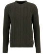 Barbour Lowfen Cable Crew Jumper - Olive