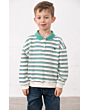 Lighthouse Myles Jersey - Sea Green & Navy Stripe