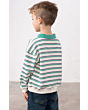 Lighthouse Myles Jersey - Sea Green & Navy Stripe