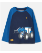 Lighthouse Mason Kids Long Sleeve Top - Blue Tractor