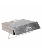 Manor 0569 Ash Carrier with Lid - Galvanised Steel
