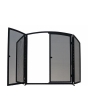 Manor 1769 Gateway 3 Fold Fireguard - Black