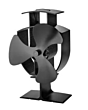 Manor 3287 Triple Blade Stove Fan - Black