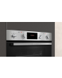 Neff U1GCC0AN0B 59.4cm Built In Electric Double Oven - Black & Steel