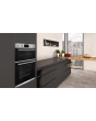 Neff U1GCC0AN0B 59.4cm Built In Electric Double Oven - Black & Steel