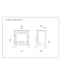 Penman Avebury Eco Multi-Fuel Stove - 5kW - Black *Including Flue Kit*