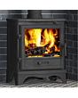 Penman Bassington Eco Multi Fuel Eco Stove - 5Kw - Black with Skirted Legs (standard shape legs also available) *Including Flue Kit *