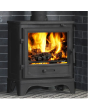 Penman Bassington Eco Multi Fuel Stove 5kW - Black with Skirted Legs (standard shape legs also available)