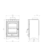 Penman Helios 5 Eco Multi-Fuel Stove - 5Kw - Black - * Including Flue Kit *