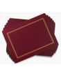 Placemats Classic Burgundy 6 Pack