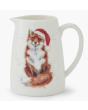 Wrendale Christmas Posy Jug - Fox