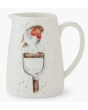 Wrendale Christmas Posy Jug - Robin