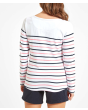 Schoffel Beauport Top - White/ Navy/ Flamingo Stripe
