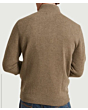 Lewis Lambswool 1/4 Zip Jumper Mushroom 