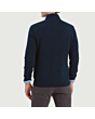 Calton Cotton Cashmere Cable 1/4 Zip Jumper Navy 
