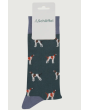 Schoffel Men's Single Cotton Sock - Green Pointer 