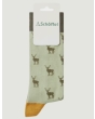 Mens Single Cotton Sock - Woodland Stag