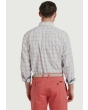 Schoffel Holkham Classic Shirt - Dark Pigeon Blue/Mauve Red