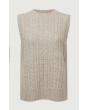 Evie Sleeveless Jumper Cobblestone 