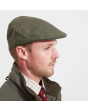 Schoffel Tweed Classic Cap - Loden Green Herringbone