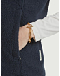 Lyndon Retro Fleece Gilet - True Navy 