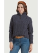 Schoffel Settle 1/4 Zip Jumper - Slate Navy