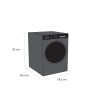 Schonhaus WMSF01914AG 9kg 1400 Spin Washing Machine - Graphite