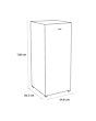 Sensis RFTLF01Z54EW 54.8cm Low Frost Tall Freezer - White