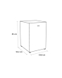 Sensis RFUCF01F54EW 54.8cm Undercounter Fridge - White