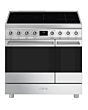 Smeg C92IMX2 Electric Induction Range Cooker - 90cm - Stainless Steel