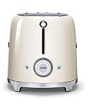 Smeg TSF01CRUK 2 Slice Retro Style Toaster Cream