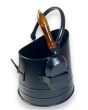 The Brass World 1815B Coal Bucket with Scoop - Black