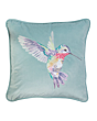 Wrendale Cushion Hummingbird Embroidered