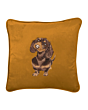 Wrendale Cushion Daschund Embroidered