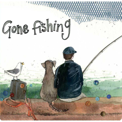 Alex Clark Coaster - Gone Fishing