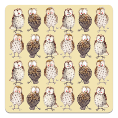 Alex Clark Coaster - Owls
